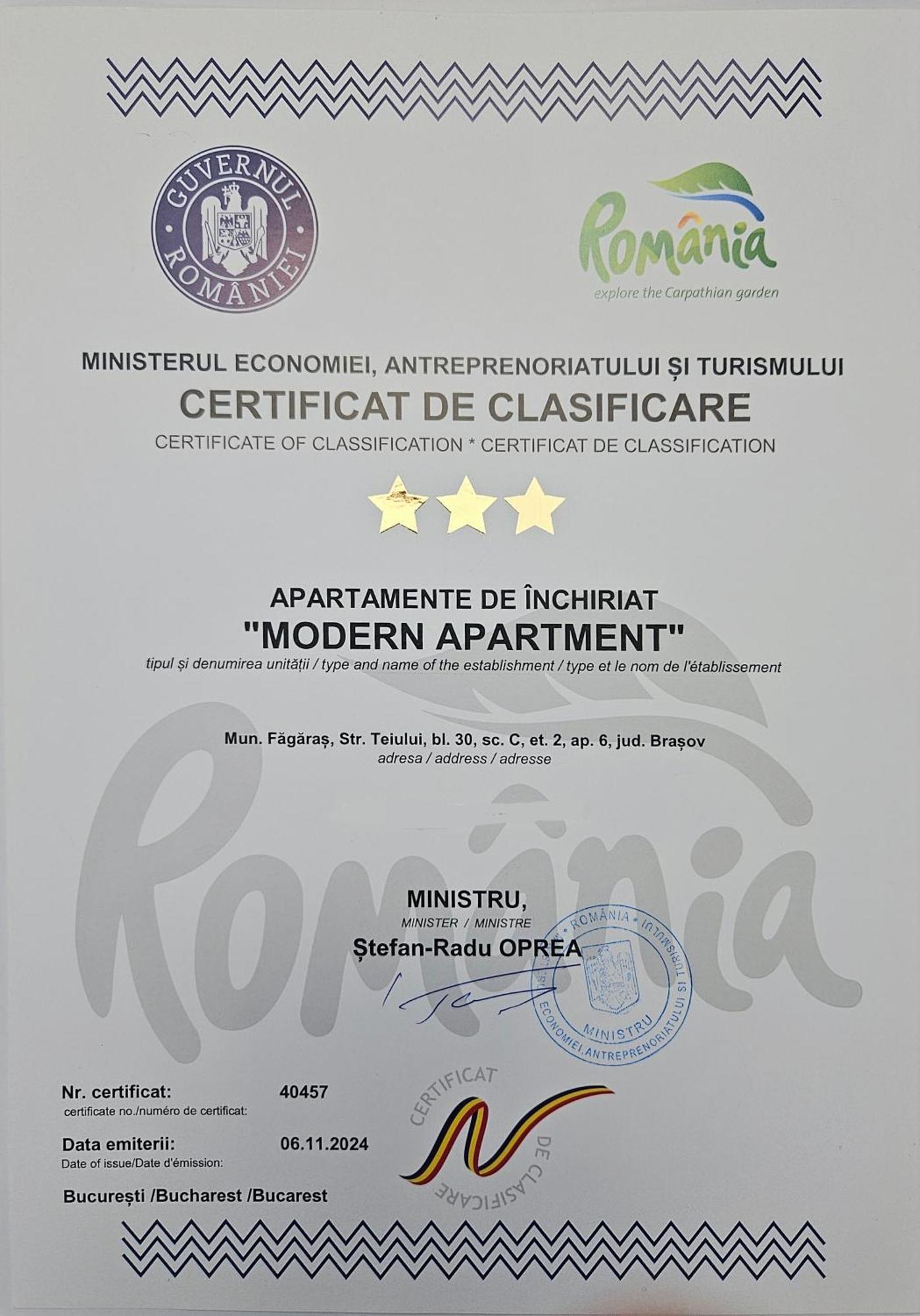 Modern Apartament Făgăraş Exteriör bild